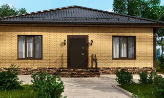 Проекты одноэтажных домов из кирпича | Строй-Бнн - Обнинск от 3656 рублей
